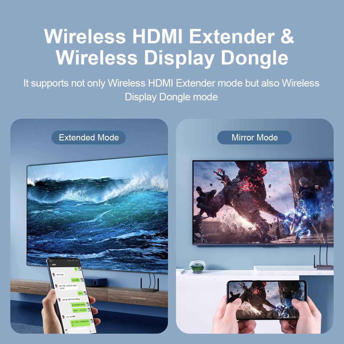 Hagibis Wireless HDMI Transmitter and Receiver - G9W